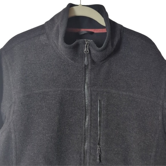 L.L. Bean Grey Wool Blend Zip Up Winter Jacket Size Medium - Picture 6 of 6